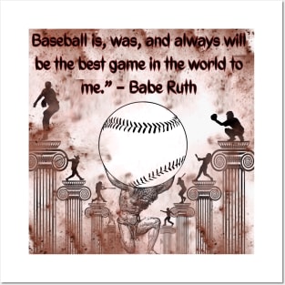 Base Ball Best Quotes Posters and Art